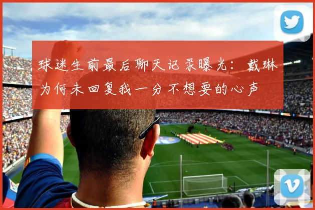 球迷生前最后聊天记录曝光：戴琳为何未回复我一分不想要的心声